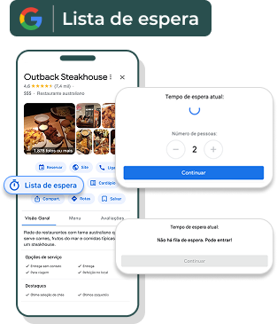 Lista de espera no Google