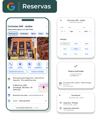 Reservas no Google